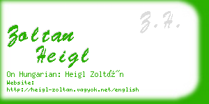 zoltan heigl business card